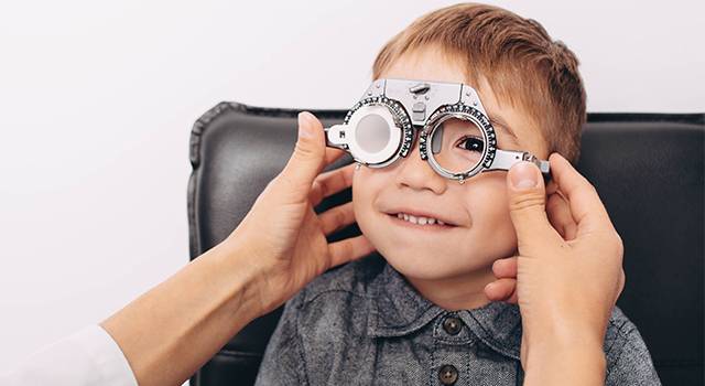 Child Eye Exam Boy